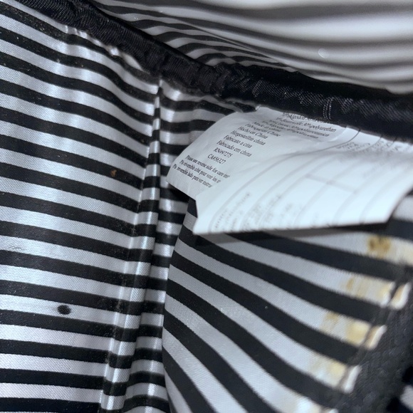 Fox Black and White Satchel with Yellow Accent - Picture 11 of 11